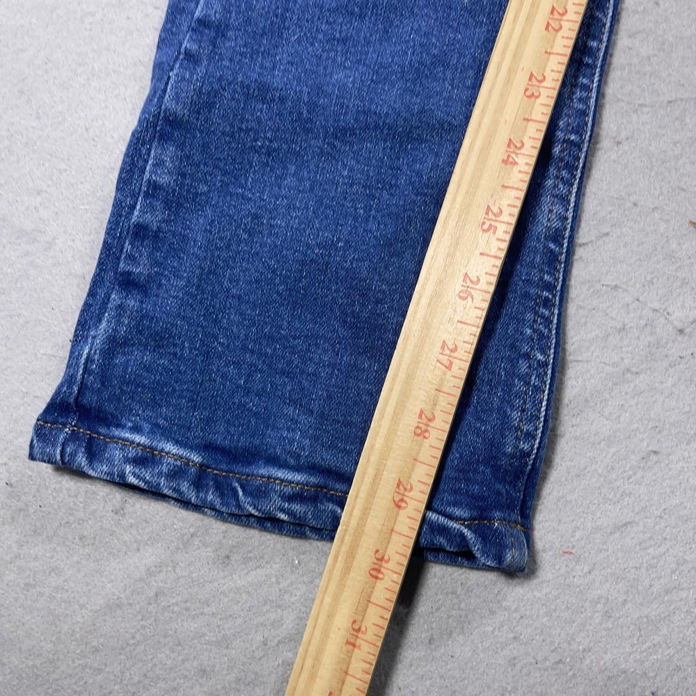 ASOS Denim Overalls Women UK8 US 4‎ Blue Adjustable Straps Full Length Pockets - Picture 6 of 9
